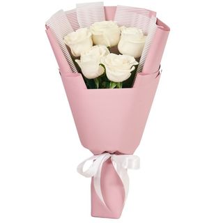 Buchet 5 Trandafiri Albi