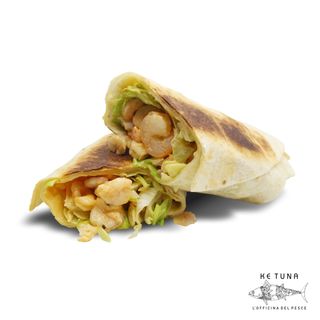 Wrap con Gambero in salsa cocktail