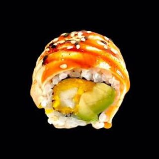 Tempura roll flambe