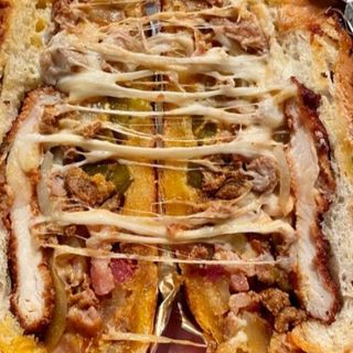 Torta picadillo con queso