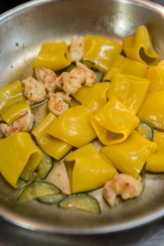 Paccheri Gamberi e Zucchine