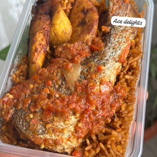 Riz Jollof et Poisson