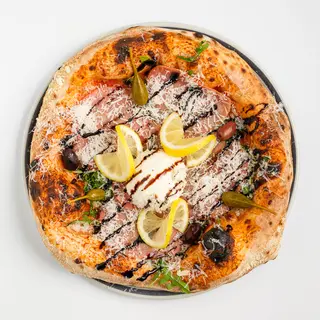 Pizza Carpaccio od dimljene tune