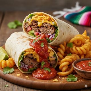 Mexican wrap menù 