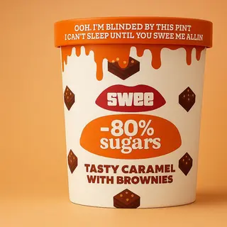 Gelado Caramel Brown Tasty 450 ml