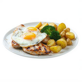 Filete De Pollo Con Patatas