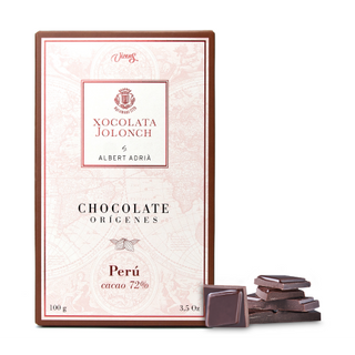 Chocolate Negro 72% de Cacao Orígenes Perú Jolonch 100 Gr.