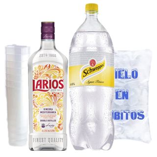 Pack Larios + Refresco 2L + Bolsa Hielo