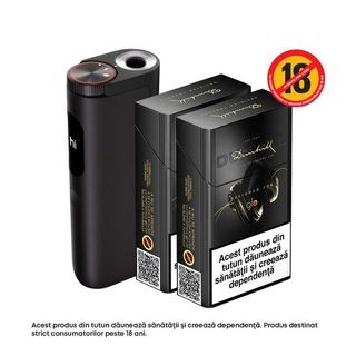 Starter Kit glo™ Hyper PRO Obsidian Black + Dunhill designed for glo Obsidian Tobacco