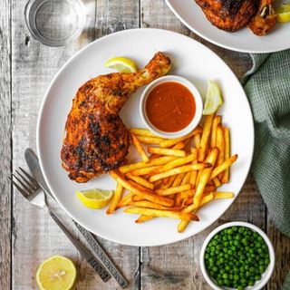 Chicken Legs With Chips