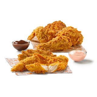 4 Piezas +4 Tiras +2 Salsas