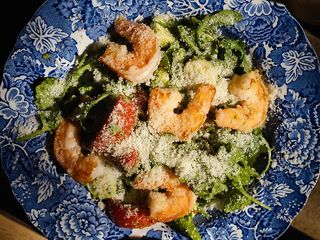 Салат з креветками