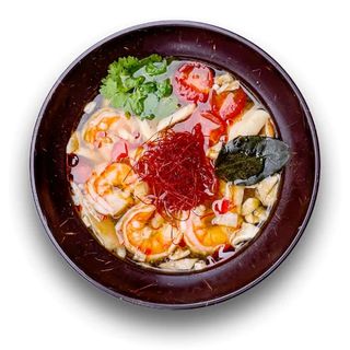 Том Ям Гун з тигровими креветками (з кокосовим молоком) (гостре)