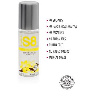 S8 Lubricante Sabor Vainilla 125ml