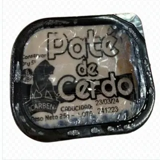 Tostada Entera De Paté De Cerdo
