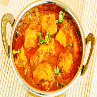 Paneer Vindaloo com Arroz