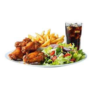 Plato de alitas de pollo