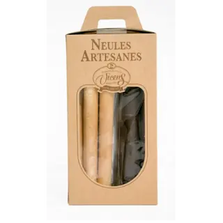 Estuche de 20 Neulas Mixtas artesanas y de Chocolate Vicens 200 Gr.