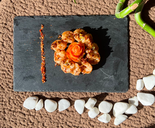 Creveți Jumbo cu usturoi și chilli