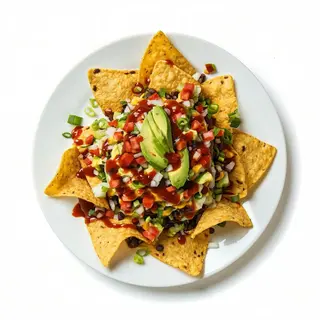 Nachos con salsa mex e guacamole