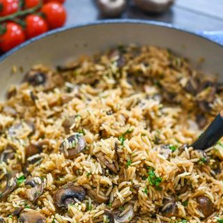 Con Champiñones - Mushroom Rice