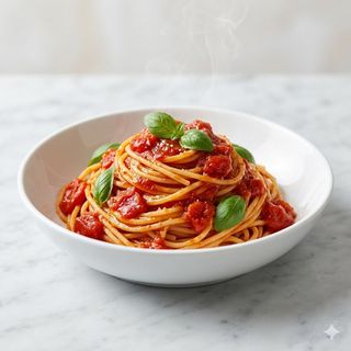 Spaghetti pomodoro e basilico