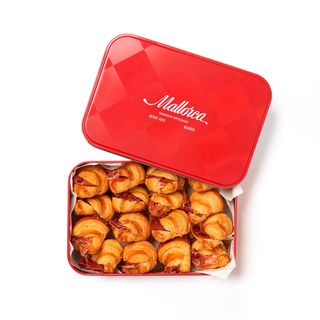 Caja metálica vintage 16 petit croissant 1985 IBERICO