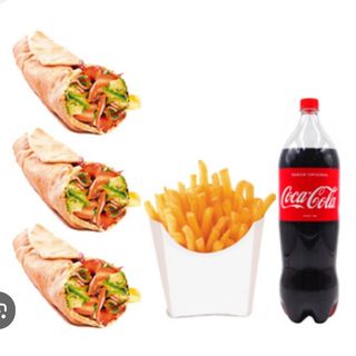 Promoción 3 DURUM,patatas medianas,cola2L