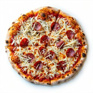 Pizza salame e 4 formaggi XL