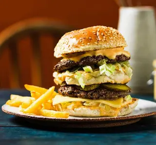 Smash double burger