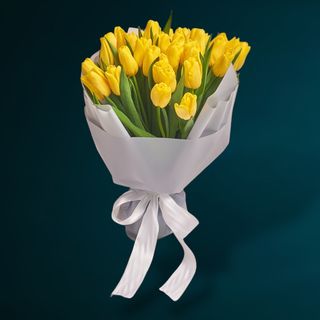 Buchet 25 Lalele Galbene