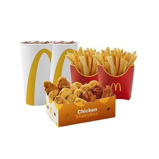 Menu para 2 Chicken Share Box McNuggets & Wings 