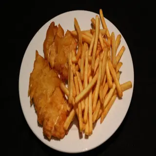 57A. Pollo rebozado con patatas