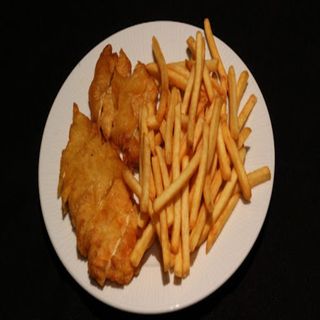 57A. Pollo rebozado con patatas