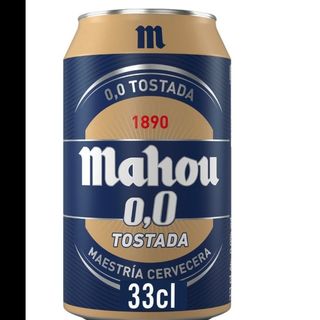 Cerveza Tostada Mahou 00 ( Lata 33 cl.)