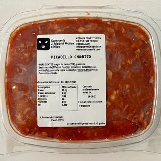 Picadillo De Chorizo (Aprox. 550 G.)
