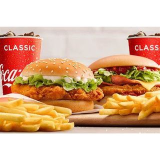 Twin Burger Combo For 2