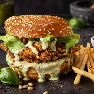 Pesto Chicken Burger + Coca-Cola 0.33l