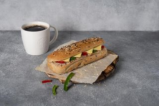 Ситний сніданок(кава та сендвіч паніні)