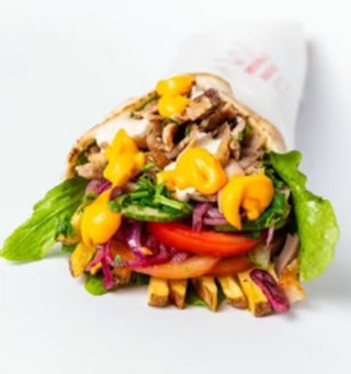 Shaworma lipie cheesy cu carne de vițel