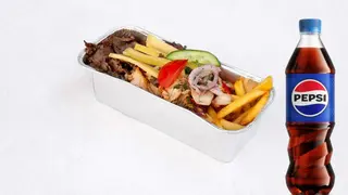 Kapsalon z kurczakiem+ Pepsi