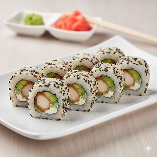 Uramaki pollo fritto