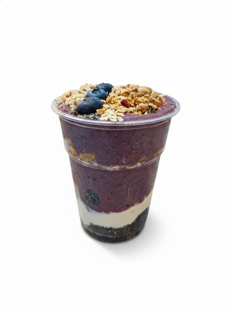 Blueberry obrok sa čia pudingom i grčkim jogurtom