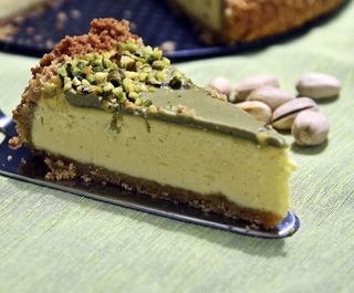 Cheesecake cioccolato bianco e pistacchio