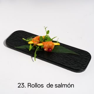 Rollos de salmón