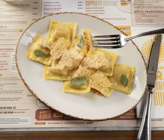 Tortelli di zucca violina