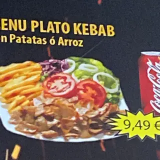 Menú Plato Kebab