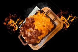 Mac & Cheese cu topping de bacon
