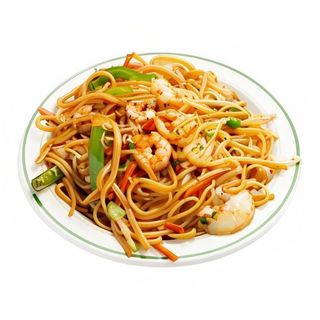 Fideos De Arroz Con Gambas