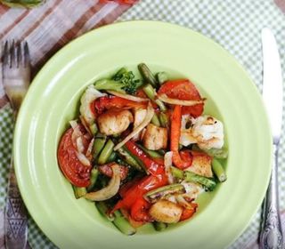 Курица с овощами